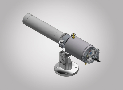 Sistema di misura composto da pirometro e combinazione di montaggio
